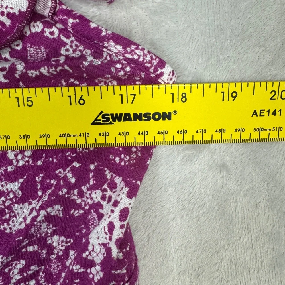NWT Torrid Womens Purple Print Ruffle Adjustable Strap Tank Top Size‎ 1X